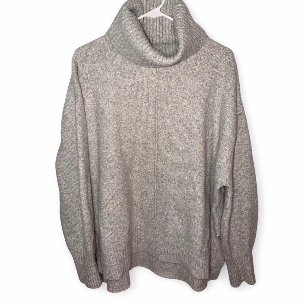J. Crew Cozy Gray Turtleneck Sweater